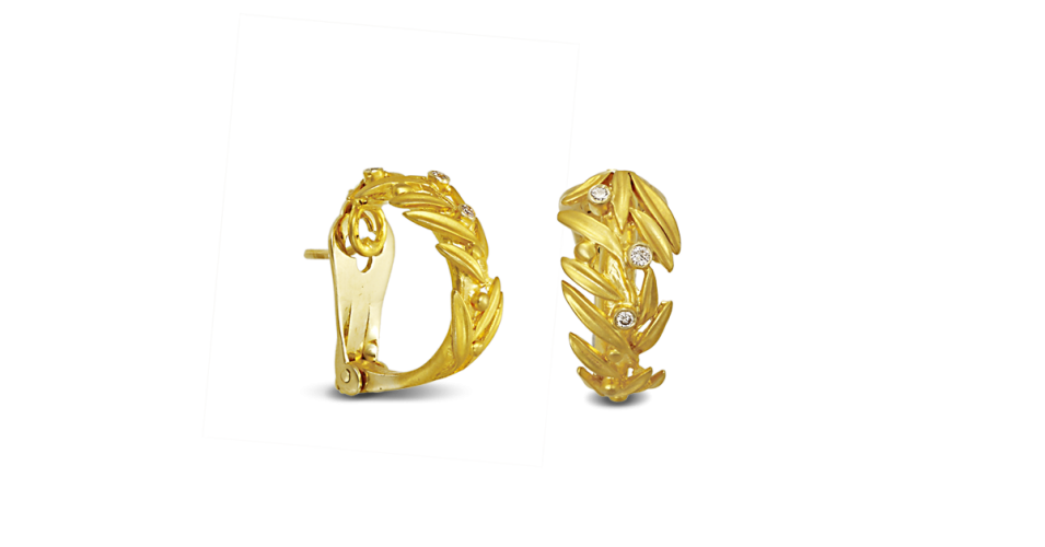 Olive leaves earrings