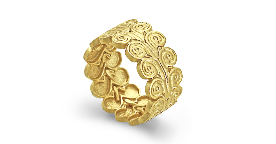 Mycenaic Lily Ring