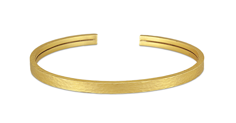 Hammered Gold Bracelet (small)
