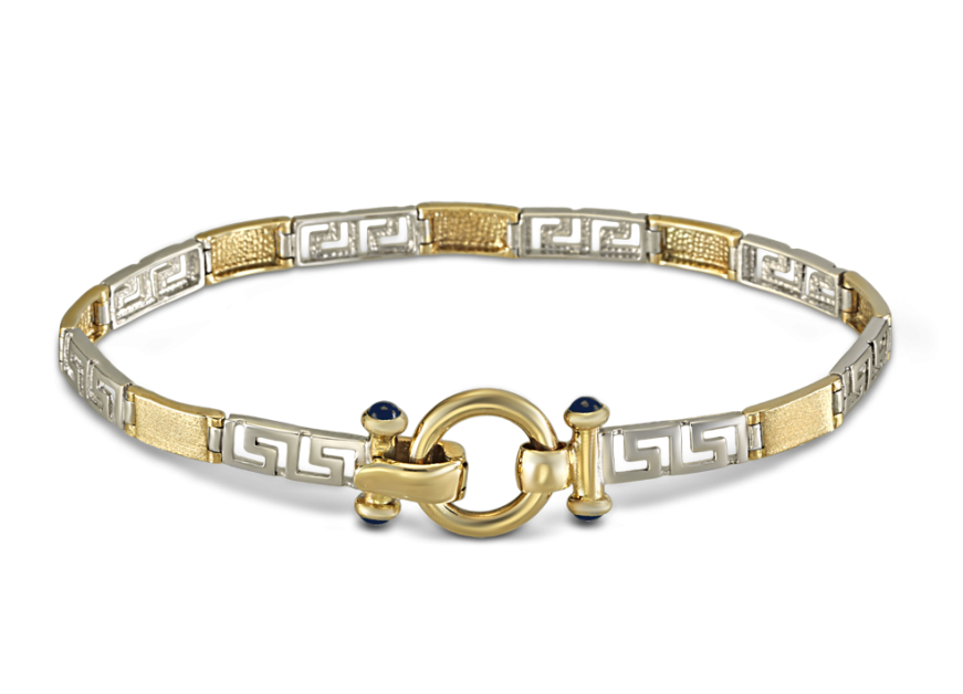 Greek key bracelet