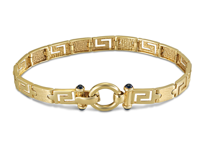 Greek key bracelet