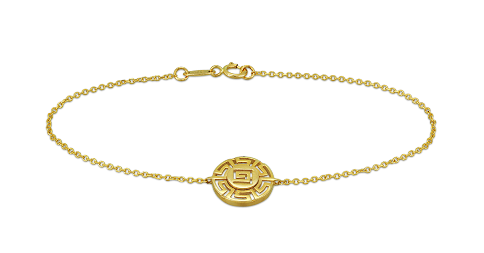 Greek Key Chain Bracelet