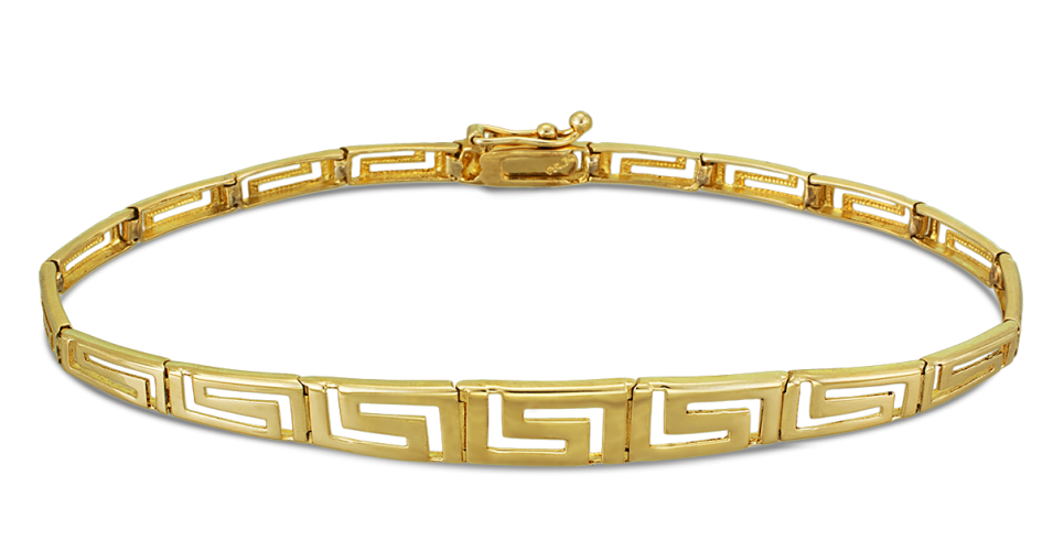 Yellow Gold Greek Key Bracelet