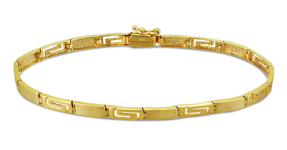 Yellow Gold Greek Key Bracelet