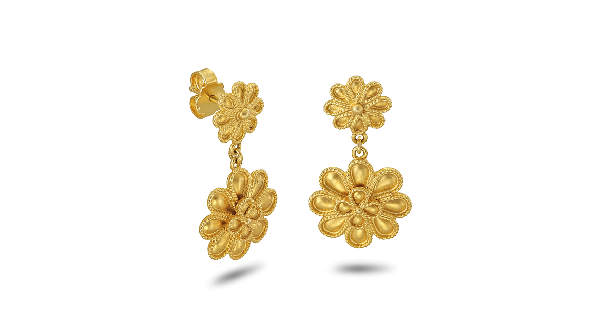 Byzantine Flowers Earrings
