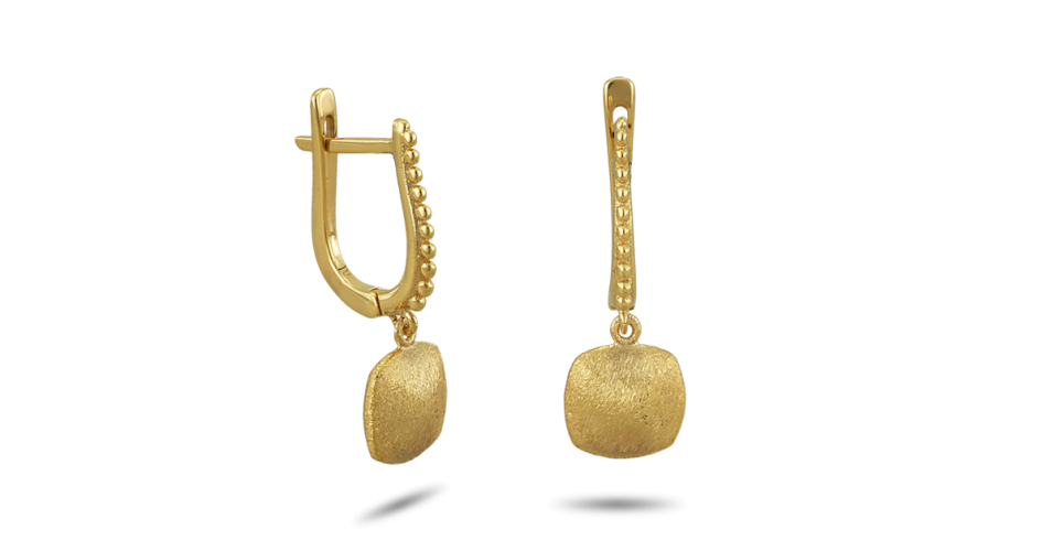Hammered Gold Earrings