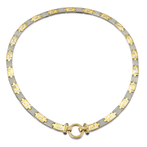 Greek key necklace