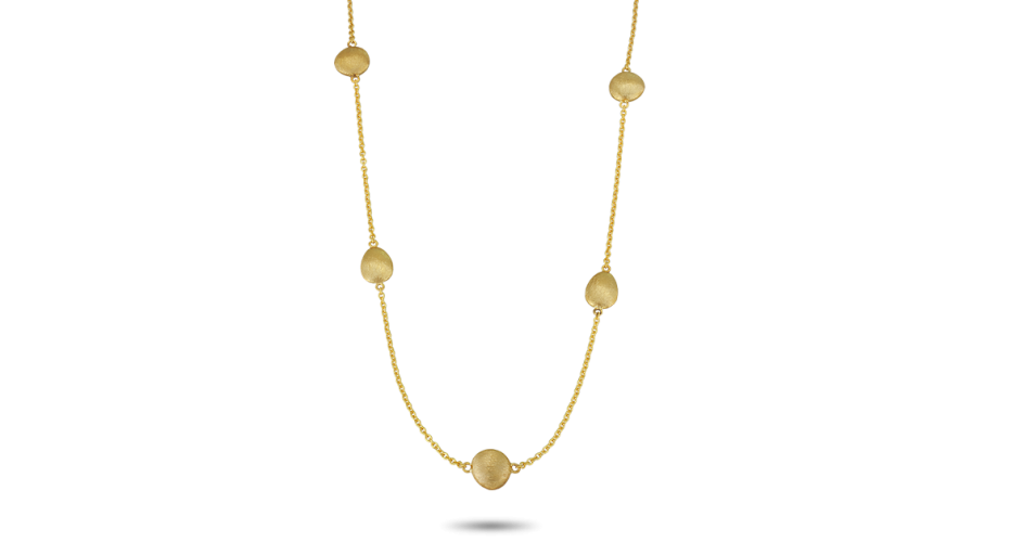 Hammered Gold Necklace