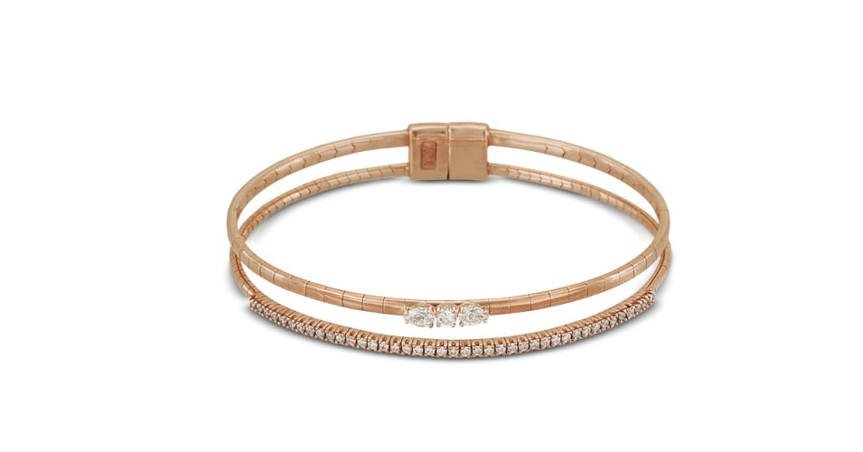 Rose Gold Bracelet with Diamonds