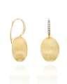 "CILIEGINE" GOLD BALL DROP EARRINGS WITH DIAMONDS DETAILS (LARGE)