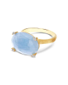 IPANEMA GOLD, AQUAMARINE AND DIAMONDS RING