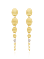 IVY "NUVOLE" GOLD AND DIAMONDS DEGRADÉ BOULES CHUNKY EARRINGS