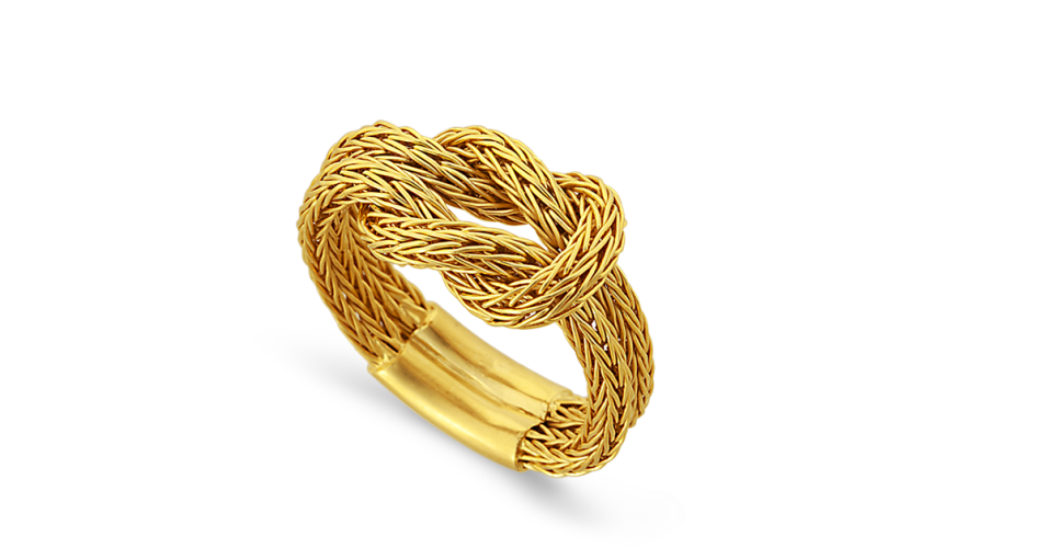 Handwoven Love Knot Ring