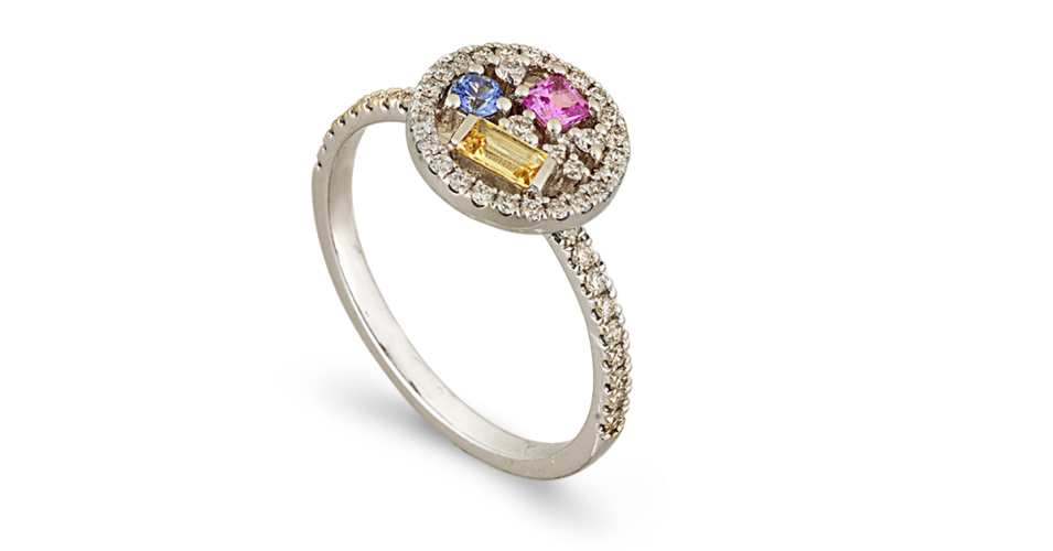 Multicolor Sapphire Ring