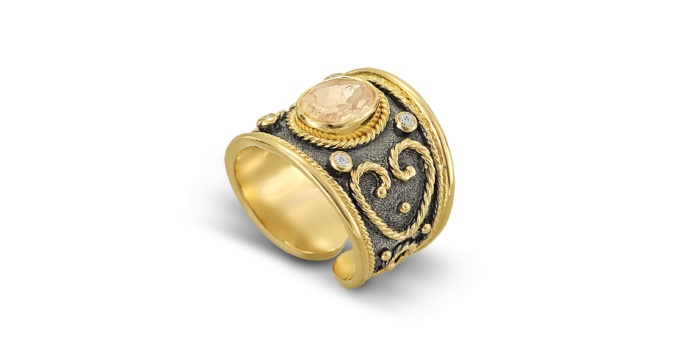 Byzantine Ring with Heart design
