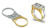 Reversible Greek Key Ring (2 in 1)