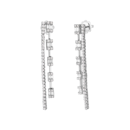 MAGIA White gold earrings with diamonds